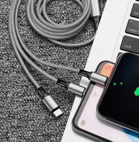 3m 3 in 1 Multi USB Charger Charging Cable Cord For Mobile Micro USB Android - Picture 21 of 24
