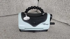 Sizzix Texture Boutique Embossing Machine Purse Style Baby Blue MACHINE ONLY