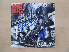 Mr. Big autographs signed CD booklet "Lean Into It"