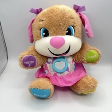 Fisher Price Laugh Learn Smart Stages Plush Stuffed Animal Sis Musical Toy Dog