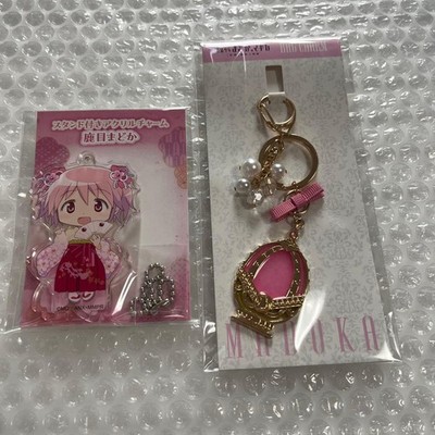 Madoka Magica Madoka Kaname Bag and Acrylic Charm Set of 2 Anime Goods Japan