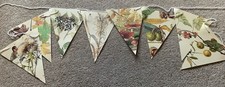 Peony & Thistle Bunting Handmade
