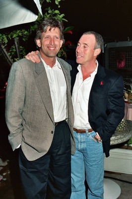 Joe Roth David Geffen Poolside Cocktail Party for Kelly Klein's Bo- Old Photo 1
