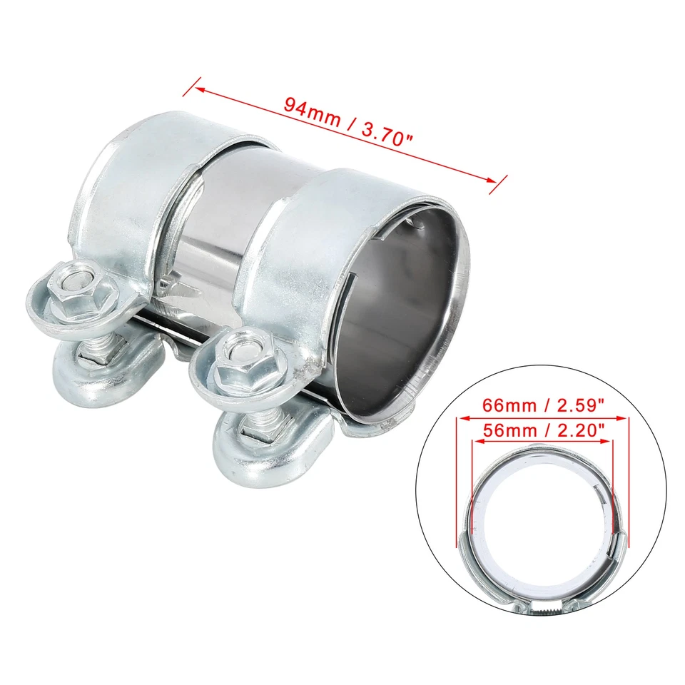 UNO Acoplador de abrazadera de conector de tubo de escape para Seat Toledo Ibiza Universal Foto 4 de 4