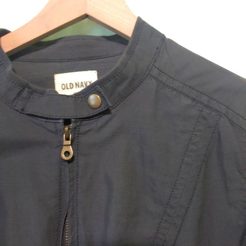 Old Navy jacket womens Large Grey utility bomber full-zip - Picture 4 of 11