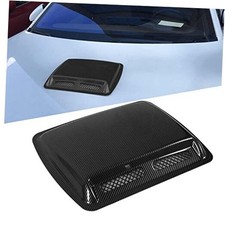 Hood Air Intake Cover, Hood Scoop Vent Bonnet Cover Decorative Air Bright Black