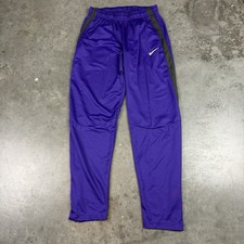 Nike Sweat Pants Mens Medium Purple Pockets Stretch Logo Preowned