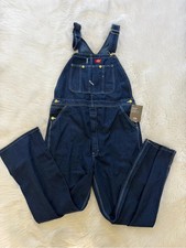 NEW wTag-Dickies Indigo Blue Overalls Sz 34x32