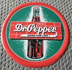 Vintage  Dr Pepper Good For Life 12" Round Tin Sign Free Shipping