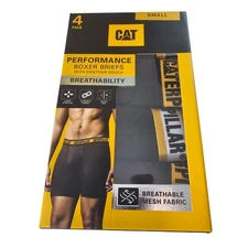 Caterpillar CAT Men's Performance Boxer Briefs 4 pack Contour Pouch