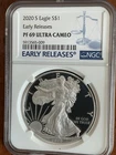 2020 S AMERICAN SILVER EAGLE NGC PF69 EARLY RELEASES