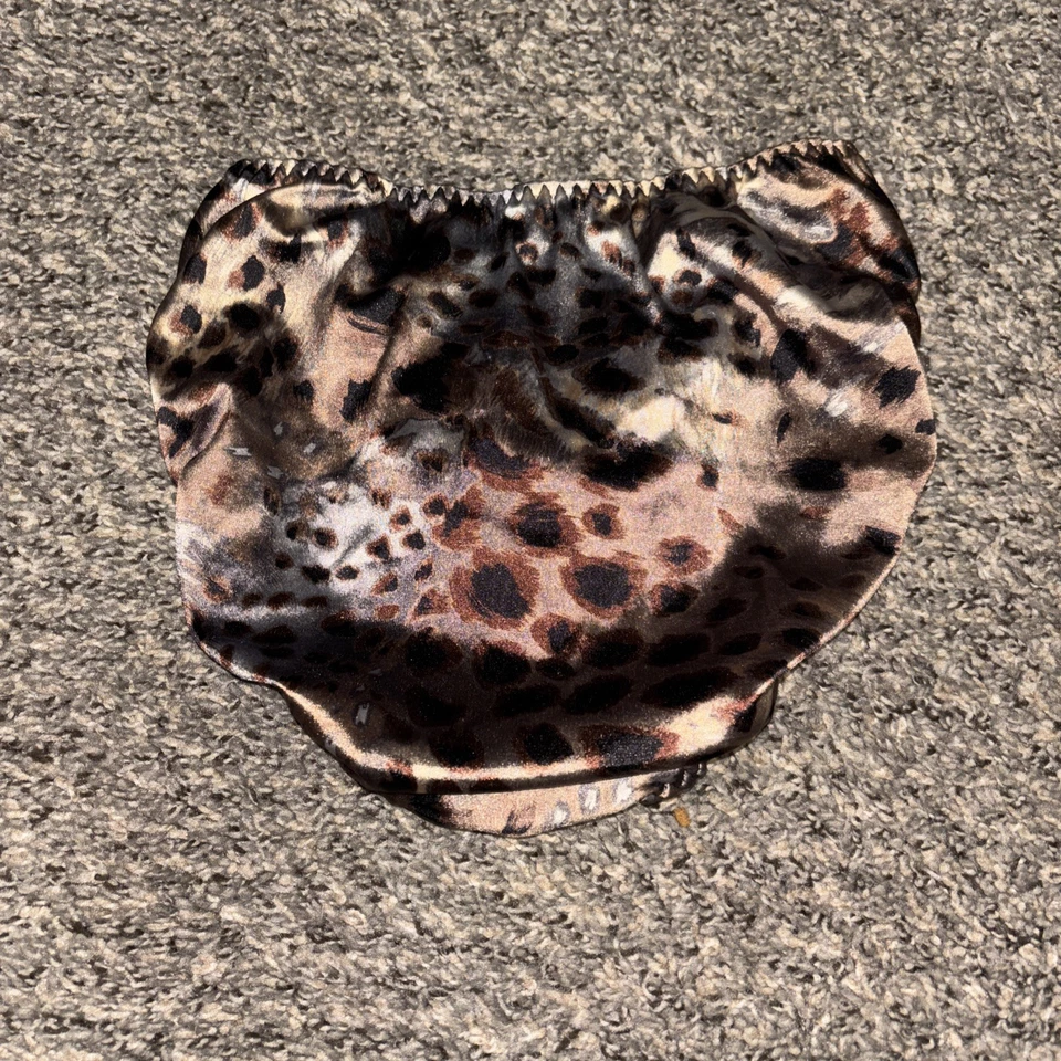 Винтажные трусики 80-х Maidenform с гепардовым принтом кружевные размер маленький шелковистый бикини - Изображение 2 из 3