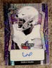 ROMEO DOUBS Patriots/Packers 2022 Leaf FLASH Metalized Sparkles PURPLE Auto/RC