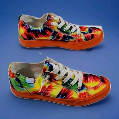 Obtaom Tie-Dye Sneakers Slip On / Lace Up Women's Size 9 Pre-owned Nice!!