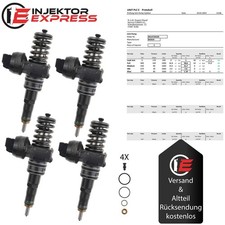 4x 0414720230 Pumpe Düse Einheit PDE Audi A4 Skoda Superb 1.9TDI 038130073BH
