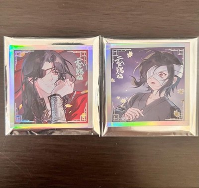 Heaven Official s Blessing Hua Cheng Hologram Mini Shikishi Set of 2