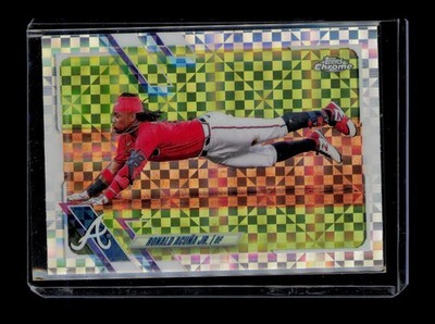 2021 Topps Chrome Ronald Acuña Jr. Atlanta Braves Refractor #50 X-fractor