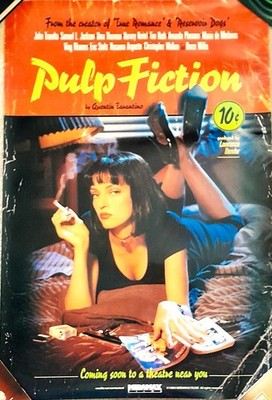 Pulp Fiction (1994) ORIGINAL US ONE SHEET POSTER -Lucky Strike Style RARE! 27x40