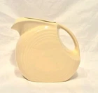 Vintage Homer Laughlin Fiesta Lrg 64oz Disc Pitcher Pale Yellow Fiesta Ware USA
