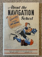 1943 AAF JOE GROPE Gropey Navigation School Bomb Booklet Selman Field 36p RARE