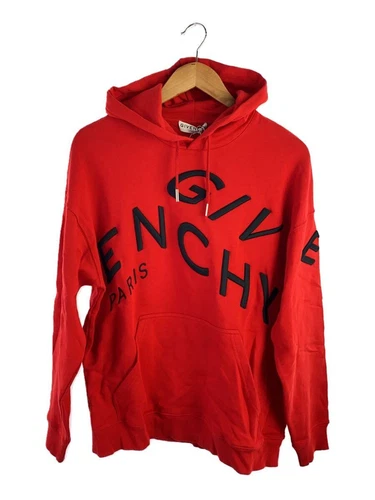 GIVENCHY felpa con cappuccio S cotone rosso usata