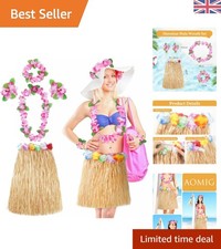 Tropisches Hawaii Party Set: 5-teilig Leis & Rock f&uuml;r Kinder & Erwachsene