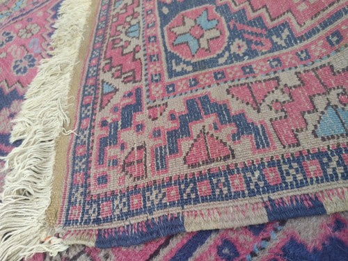Antigua alfombra turca Sarouk anudada a mano 3'×5' - Imagen 6 de 6