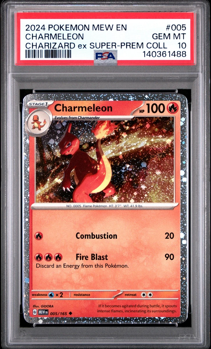 Pokémon TCG Grade 10 Charmeleon Individual Collectible Card Game