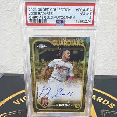 Topps 2024 Gilded Chrome Gold Auto Jose Ramirez CGA-JRA /99