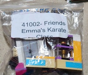 LEGO FRIENDS: 41002 Emma's Karate Class - no box - online manual - bagged