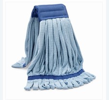 Large Microfiber Tube Mop Head Commercial Replacement Blue Cleaning
