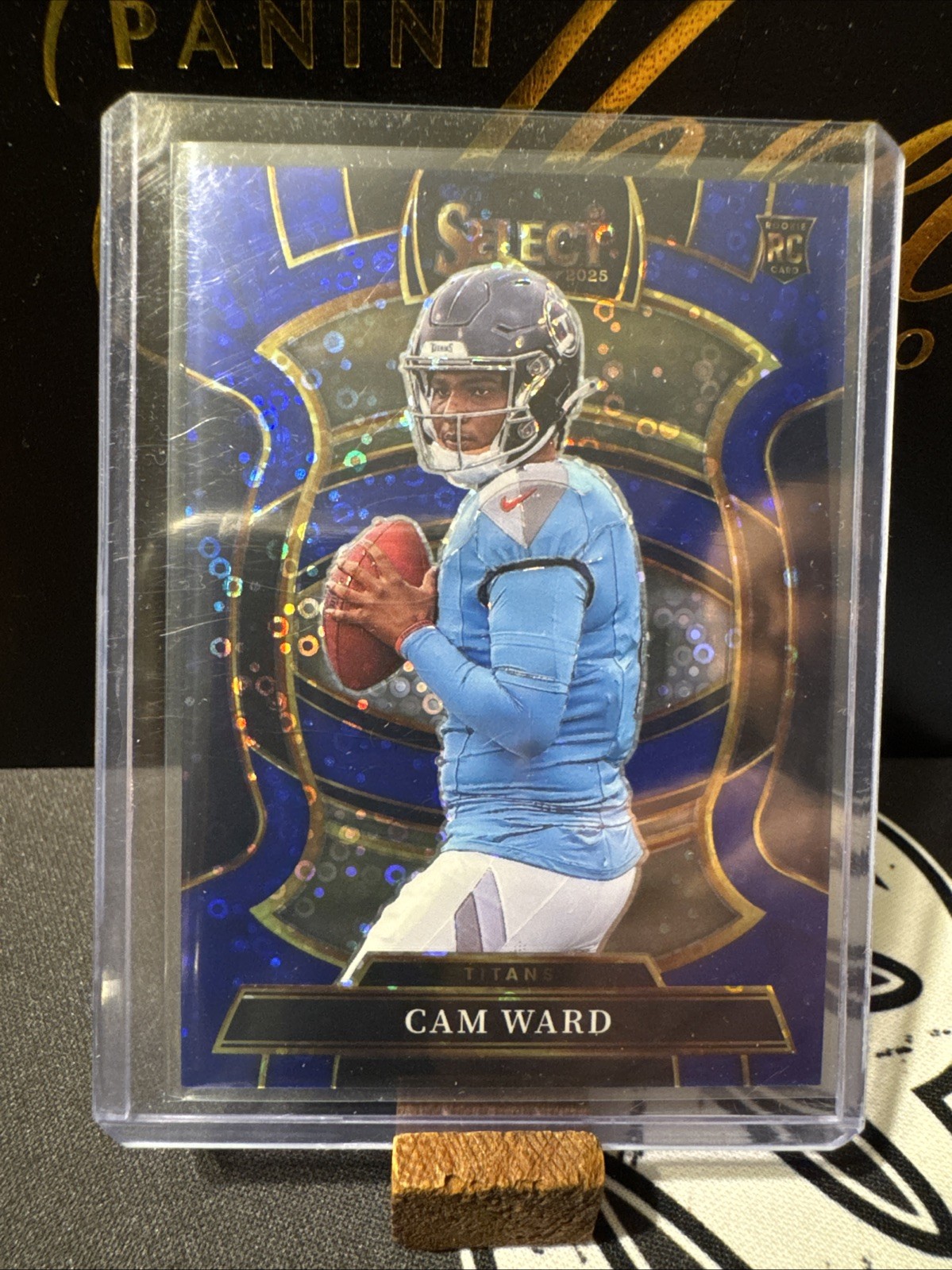 2025 Panini Select- Cam Ward Concourse Blue Disco Prizm /25 (SSP) (RC) #26