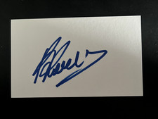 FABRIZIO RAVANELLI - CALCIATORE INTERNAZIONALE ITALIANO - CARTELLINO BIANCO FIRMATO