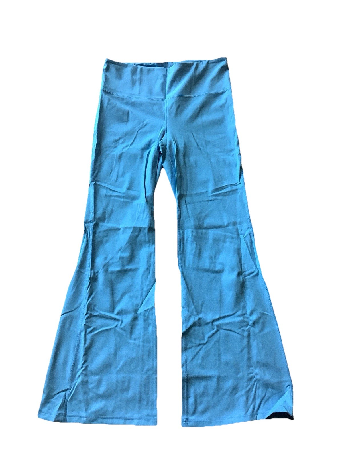 Members Mark Flare Yoga Pants Blue Womens Size L Large EUC Athletic Media Pocket