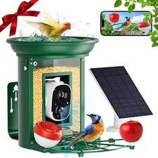 Bird Feeder with Camera,Camii Metal Birdfeeder 2K hd Cameras Birds Species Id...