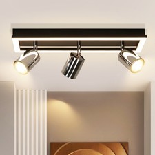 Deckenstrahler 2/3/4 Flammig GU10 LED Deckenleuchte Ohne Glühbirnen Drehbar 350°