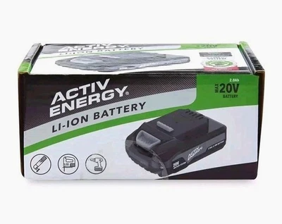 Activ Energy 20v Li-Ion Battery 2ah Fits Aldi Ferrex Cordless Power Garden Tools