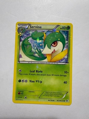Servine RC2/RC25 Holo Common Legendary Treasures: Radiant Collection Pokemon NM
