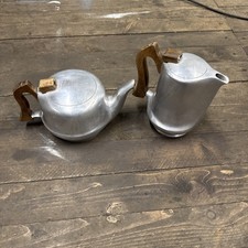 MID CENTURY PICQUOT WARE TEAPOT AND COFFEE POT 