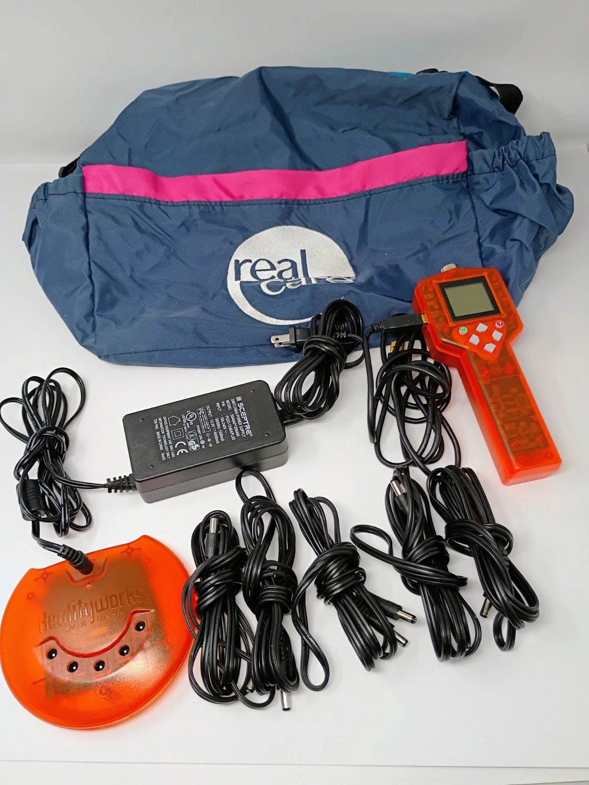 Reality Works Real Care Baby Programer Controller Charging Station + 6 Cords