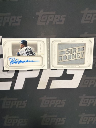 2015 Panini National Treasures Baseball Rod Carew Booklet Patch Auto /10