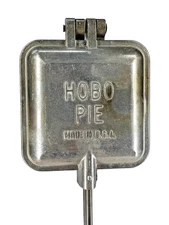 Vintage Hobo Pie Maker-Sq Campfire Cooker-Cast Aluminum, Made in USA, Excellent