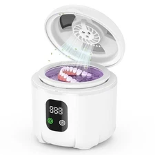 Ultrasonic Retainer Cleaner, 45KHz 25W Portable Cleaner with Drying Function