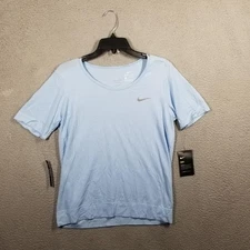 Nike Infinite Seamless Mesh Women’s Running Shirt Large Blue BV3913-436