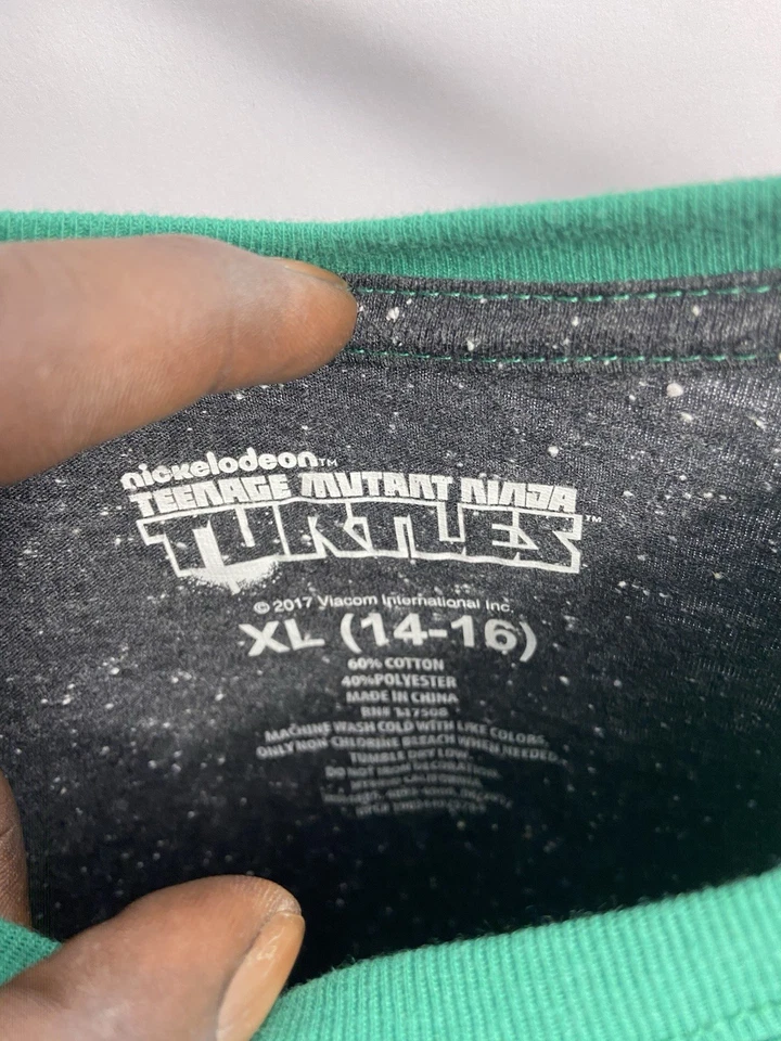 Nickelodeon Boys TMNT Long Sleeve Graphic Tee Size XL 14-16 Pre Owned - Image 3 of 4