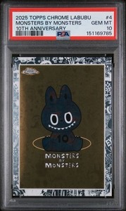 その他 PSA10 Topps Labubu #3 PLUSMINUTES 02 Labubu Topps Chrome | eBay