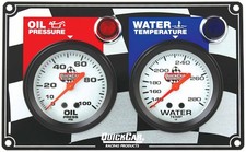 QuickCar 2 Gauge Panel OP/WT 61-6001