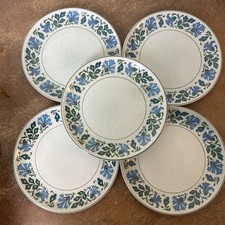 Set of Five Vintage 1960s, Midwinter Stonehenge ‘Caprice’ Side Plates, 18.5cm