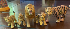 Vintage Safari Ltd Lion Tiger Family Cubs Lot Animal Figures 1990s