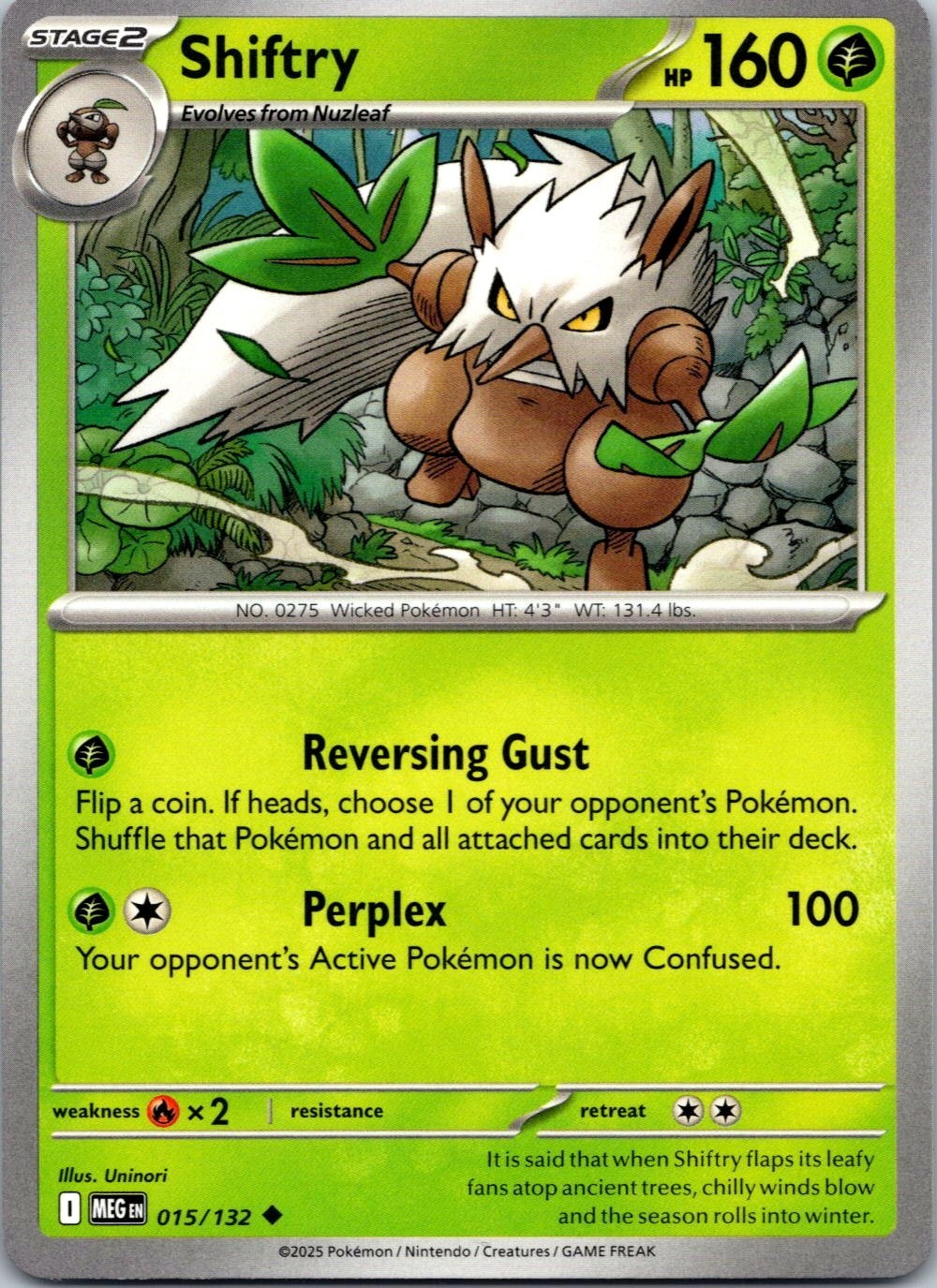 Shiftry - 015/132 - Mega Evolution - Regular